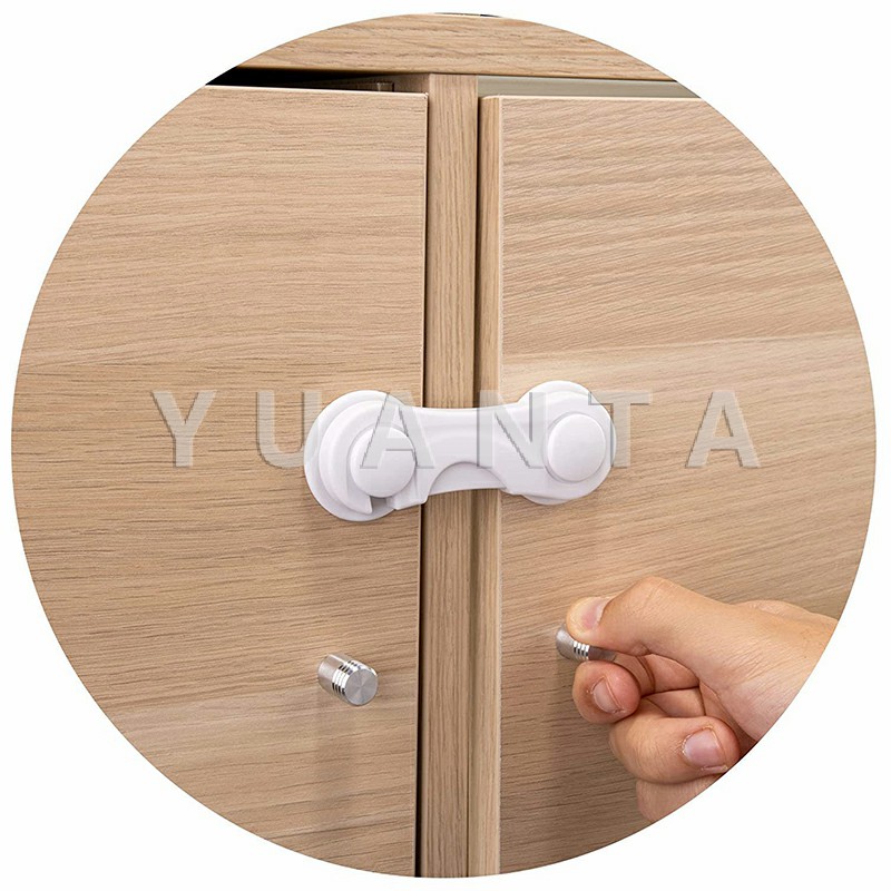 ข้อมูลเพิ่มเติมของ YUANTA ตัวล็อคประตูตู้เย็น แบบตะขอเกียว ป้องกันไม่ให้เด็กเปิดลิ้นชัก เพื่อความปลอดภัยในเด็ก safety lock