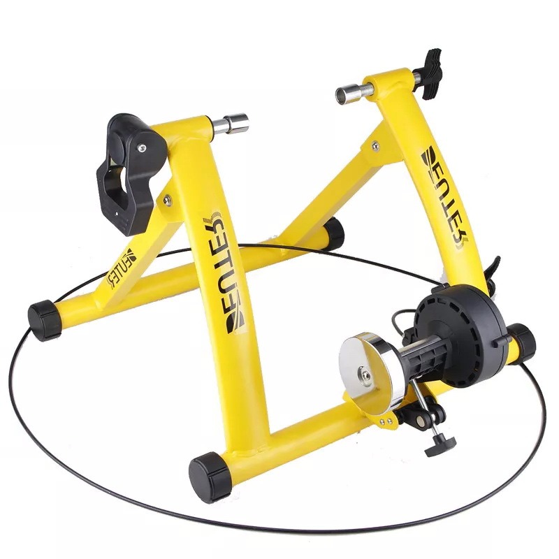 เทรนเนอร์จักรยาน Bike Trainer แท่นซ้อมปั่นจักรยาน แทรนเนอร์ปั่นจักรยาน มีสายรีโมทปรับความหนืด