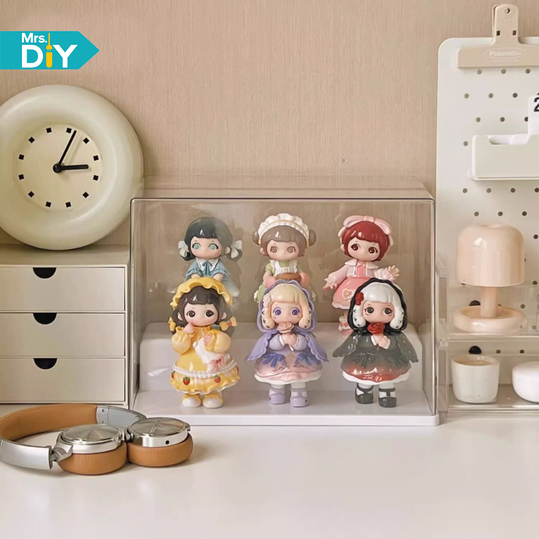 MRS.DIY ชั้นวางโมเดล กล่องฟิกเกอร์ ตู้โชว์โมเดล ตู้โชว์ตุ๊กตา อะคริลิค โชว์ของ ฝาครอบ ราคา 155 บาท*ส่งฟรี