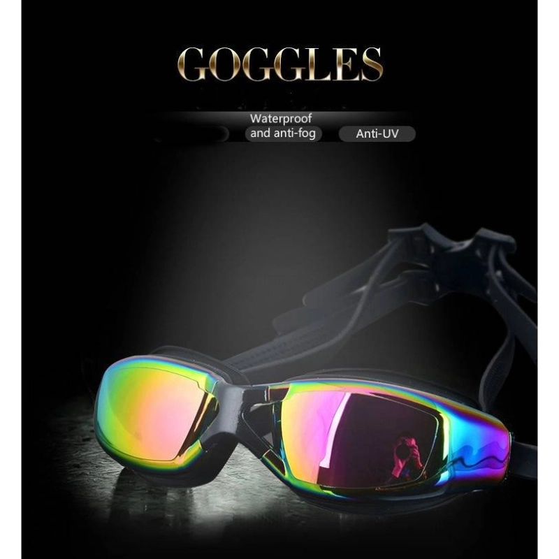 ภาพหน้าปกสินค้าแว่นตาว่ายน้ำ แว่นตาสำหรับว่ายน้ำ ถนอมสายตา ป้องกันแสงแดด UV Swimming glasses / Goggle สีดำ เงิน ชมพู น้ำเงิน ฟ้าน้ำทะเล