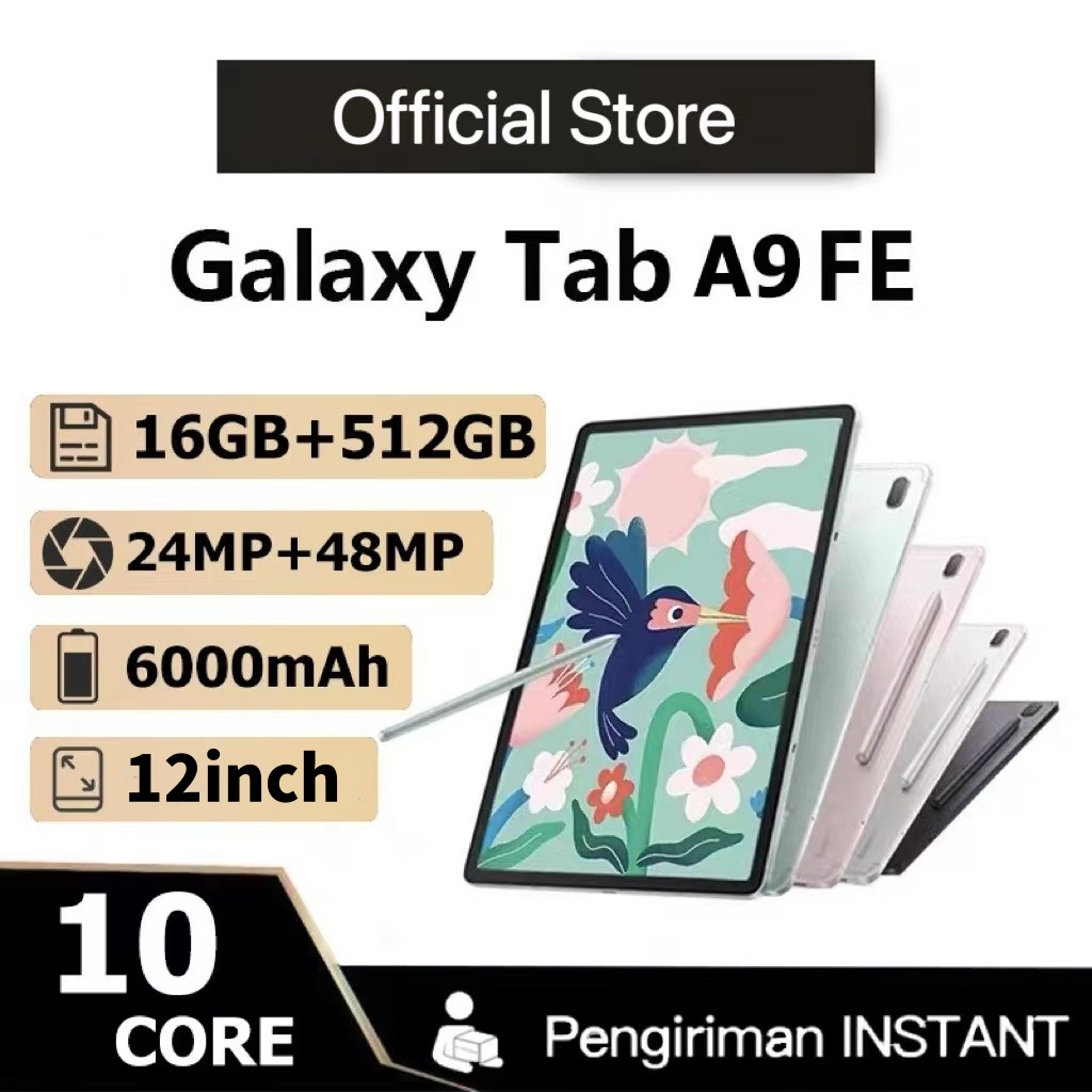 [รับประกัน 1 ปี] แท็บเล็ต SINSUMG Galaxy Tab A9 FE แท็บเล็ตขนาด 12 นิ้ว 4G/5G แท็บเล็ตพร้อมหน้าจอโทร Dual SIM Andorid 11.0 Full HD แท็บเล็ตราคาถูกคุณภาพสูงการรับเสียง ราคา 799 บาท*ส่งฟรี