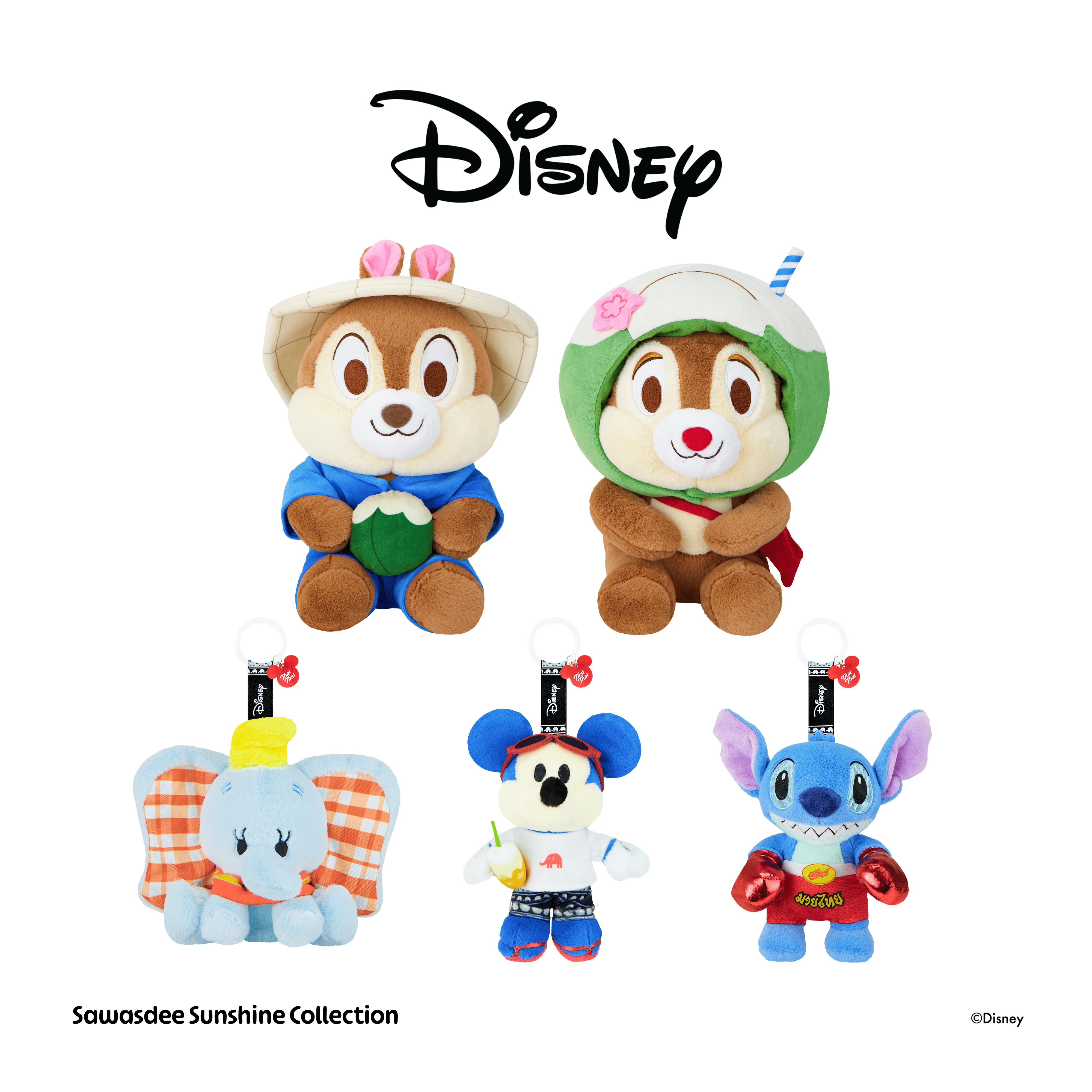 Disney Sawasdee Sunshine Collection - Disney Dolls and Keychains ราคา 295 บาท*ส่งฟรี