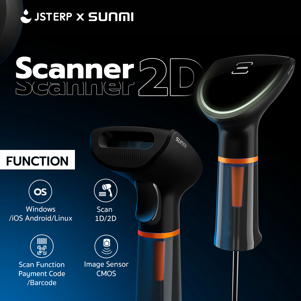 SUNMI รุ่น 2D Handheld Scanner Base เครื่องอ่านบาร์โค้ด สแกนบาร์โค้ด สแกนเนอร์ ราคา 3,999 บาท*ส่งฟรี