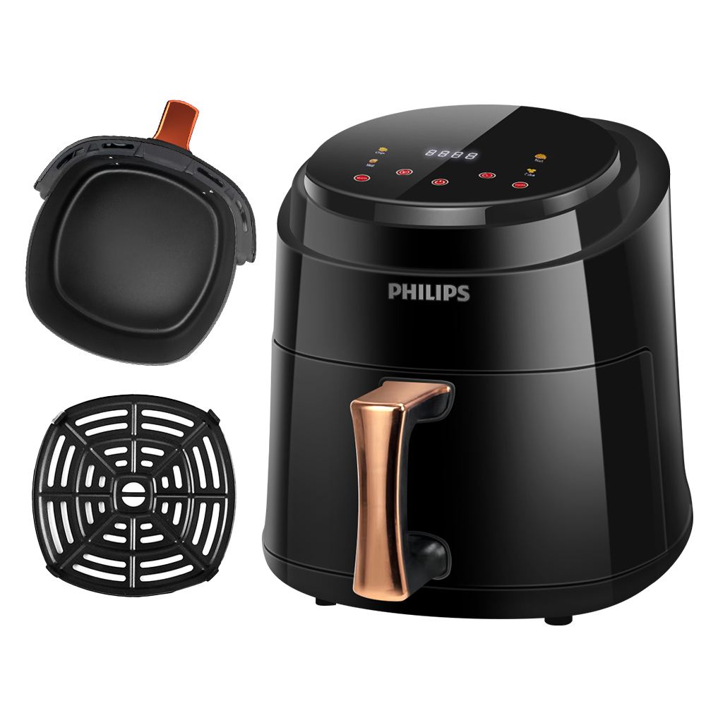 มุมมองเพิ่มเติมของสินค้า PHILIPS หม้อทอดไร้น้ำมัน ความจุขนาดใหญ่8L Air fryer  เครื่องทอดไร้น้ำมัน การควบคุมอุณหภูมิ  หม้ออบไรน้ำมัน  เตาอบไร้น้ำมัน