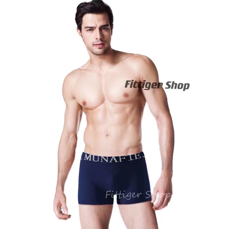 มุมมองเพิ่มเติมของสินค้า FittigerShop กางเกงในชาย กางเกงขาสั้น กางเกงในบ๊อกเซอร์ Me Boxerman กางเกงในขาเว้า(พร้อมส่งทุงซิบทุกตัว) K4