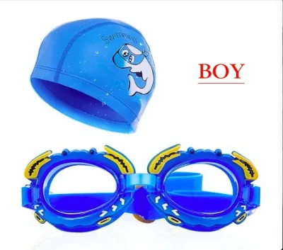 ชุดอุปกรณ์ แว่นว่ายน้ำ สำหรับเด็ก Swim Goggles Set for Kids มีหมวกว่ายน้ำ + แว่นว่ายน้ำ ครบชุด (2)