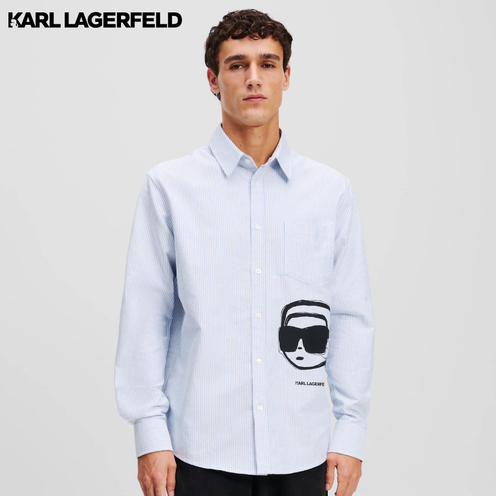 KARL LAGERFELD - IKON STRIPED SHIRT ราคา 11,500 บาท*ส่งฟรี