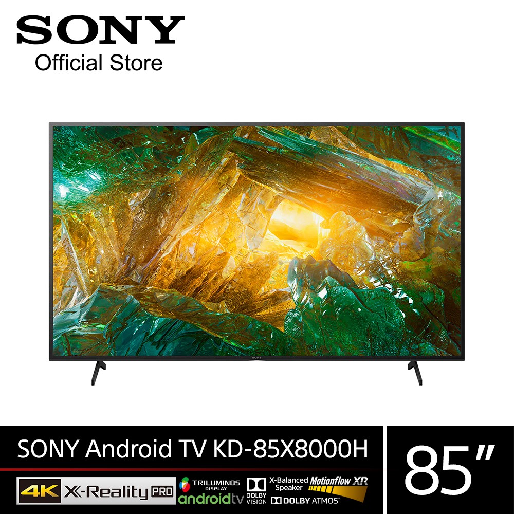 SONY KD-85X8000H (85 นิ้ว) | 4K Ultra HD | High Dynamic Range (HDR) | สมาร์ททีวี (Android TV)