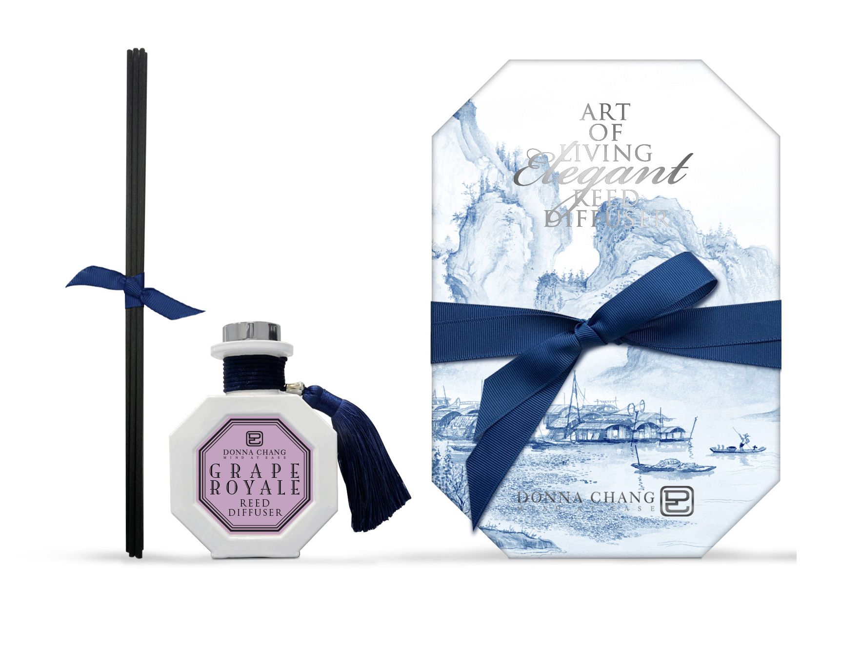 DONNA CHANG Grape Royale Reed Diffuser 100 ml ดอนน่า แชง ก้านไม้หอมกระจายกลิ่น น้ำหอมปรับอากาศ น้ำหอมบ้าน ก้านไม้หอม ราคา 1,750 บาท*ส่งฟรี