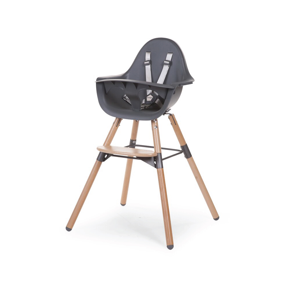 Childhome Dining Chair Evolu 2 Chair Natural / Anthracite 2 in 1 + Bumper ราคา 7,680 บาท*ส่งฟรี