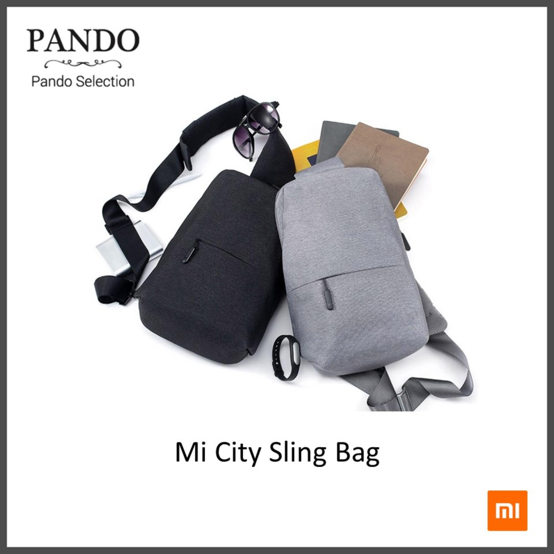 กระเป๋าสะพายพาดลำตัว นักเรียน ผู้หญิง วัยรุ่น กาญจนบุรี Xiaomi Mi City Sling Bag  Dark and Light Grey /สะพายข้าง ของแท้ ดีไซน์สวย คุณภาพพรีเมียม by Pando Selection   Fanslink