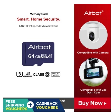 Airbot Memory card 32GB / 64GB การ์ดหน่วยความจำ SD card ราคา 159 บาท*ส่งฟรี