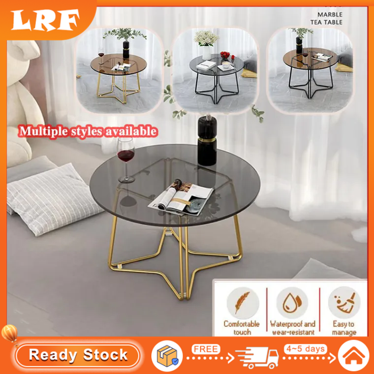 Tempered Glass Side Table Coffee Table Windowsill Nordic Round Bay Window Side Table Tatami Low Table Simple Modern Tea Table ราคา 1,997 บาท*ส่งฟรี