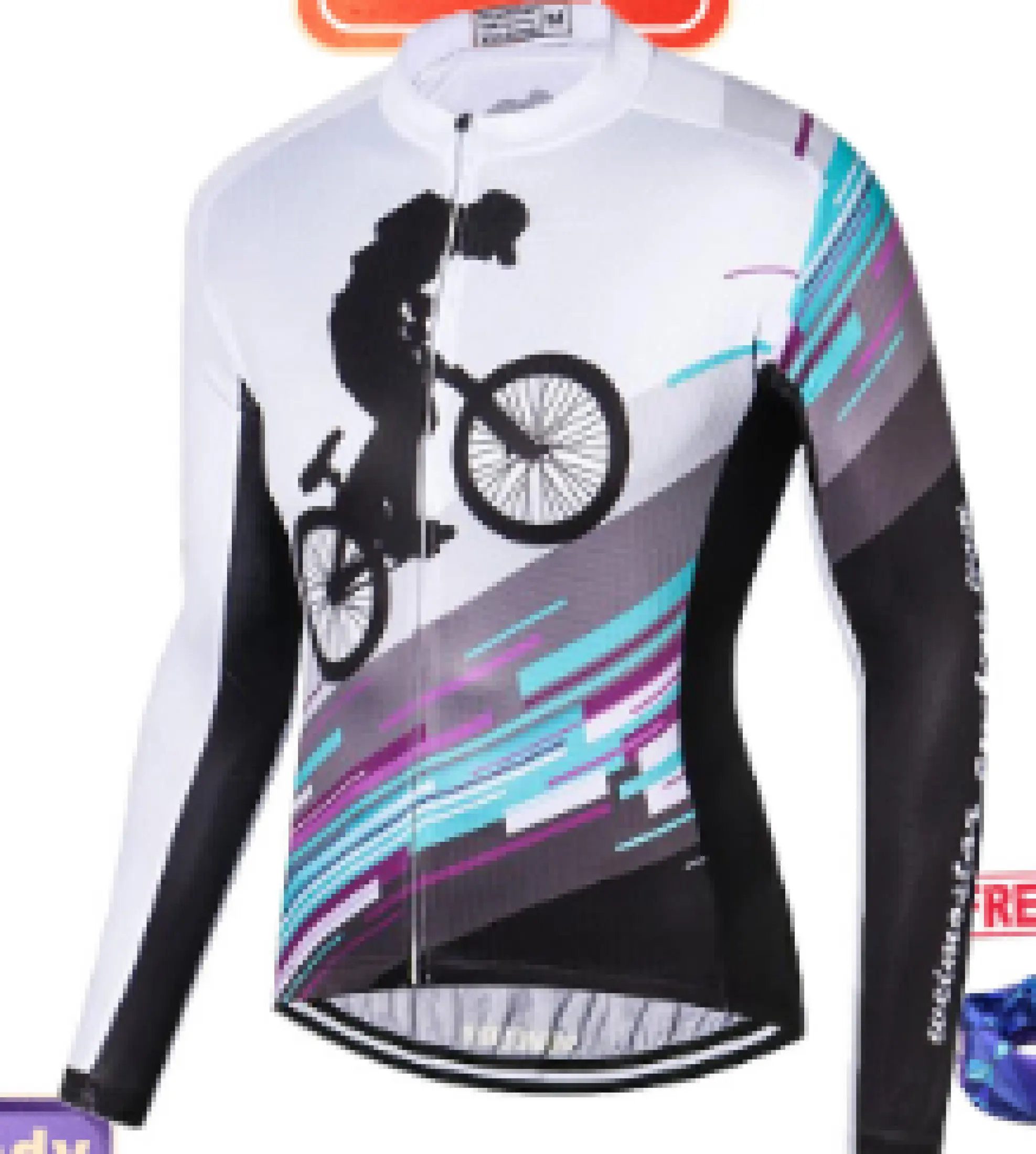 Men Long Sleeve Cycling Jersey MTB Bike Shirt Jacket Clothing Motorcycle Sports