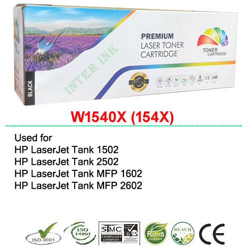 ตลับหมึกพิมพ์ HP W1540X (154X) สีดำ Compatible ราคา 190 บาท*ส่งฟรี