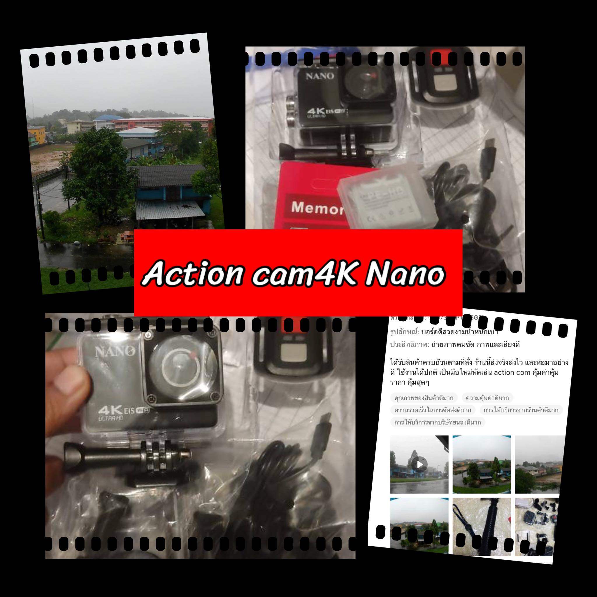 รูปภาพรายละเอียดของ Nanotech 2013 กล้องกันน้ำ ถ่ายใต้น้ำ พร้อมรีโมท Sport camera Action camera 4K Ultra HD waterproof WIFI FREE Remote - แบตอึดที่สุดในไทยถึง 1350 Mha
