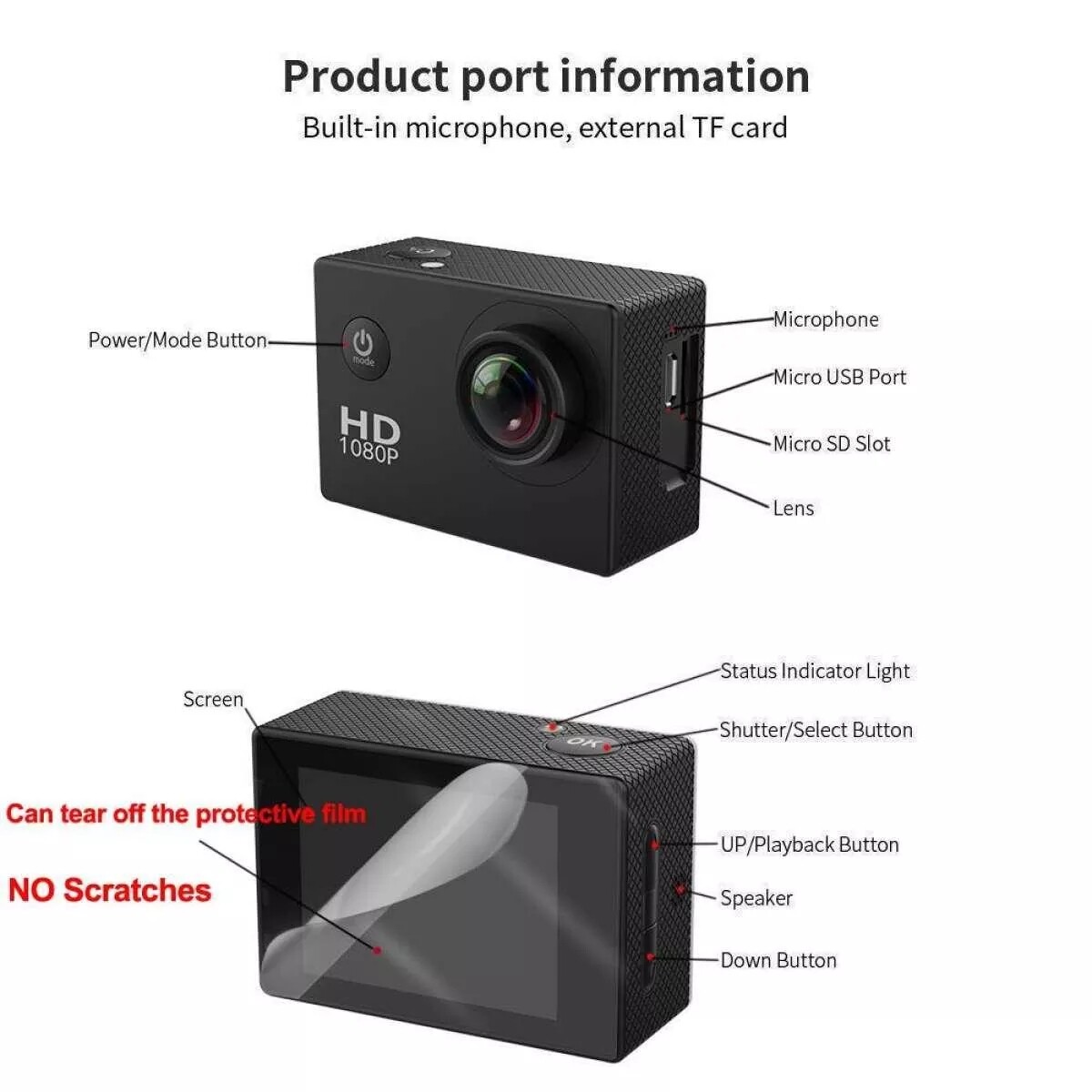 คำอธิบายเพิ่มเติมเกี่ยวกับ ของแท้ 100% จัดส่งไว! GoProกล้องแอ็คชั่นแคม canon 2022รุ่นใหม่ล่าสุด กันน้ำได้ลึกip68 มีระบบกันสั่นล่าสุด จอ2นิ้ว （กล้องกันน้ำ กล้องรถแข่ง กล้องติดหมวก กล้องติดหมวกกันน็อค กล้องบันทึกภาพ กล้อง กล้องวิดิโอ）