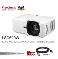 ViewSonic LSD600W 6000 Lumens WXGA Laser Projector with 1.3x Optical Zoom H/V Keystone 360-Degree Projection - 3 Yrs Warranty