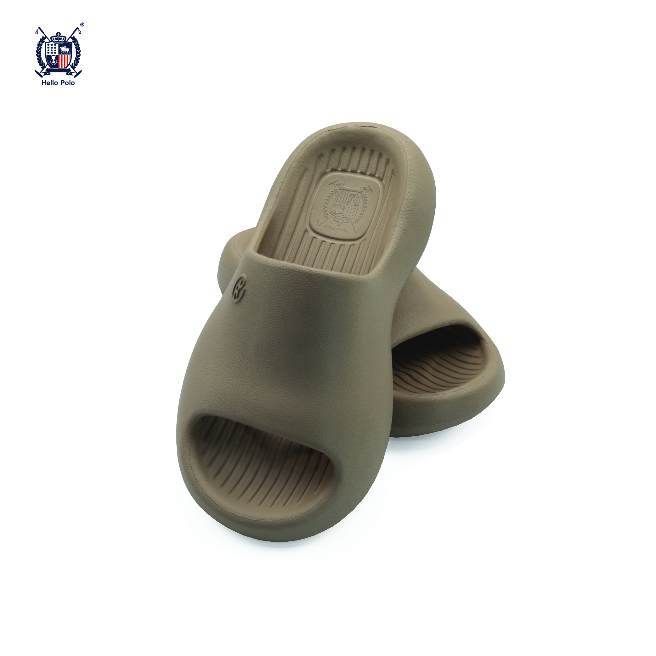 Hello polo 4 cm thick sandals soft pedal comfortable anti-slip slippers women men and women home slippers fit hp8028 ราคา 150 บาท*ส่งฟรี