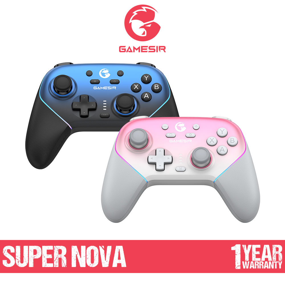 GameSir Super Nova Multiplatform Game Controller จอยเกมไร้สาย จอยสติ๊ก Hall Effect GameSir™ เล่นได้ทุกแพลตฟอร์ม Polling Rate 1000Hz ราคา 1,340 บาท*ส่งฟรี