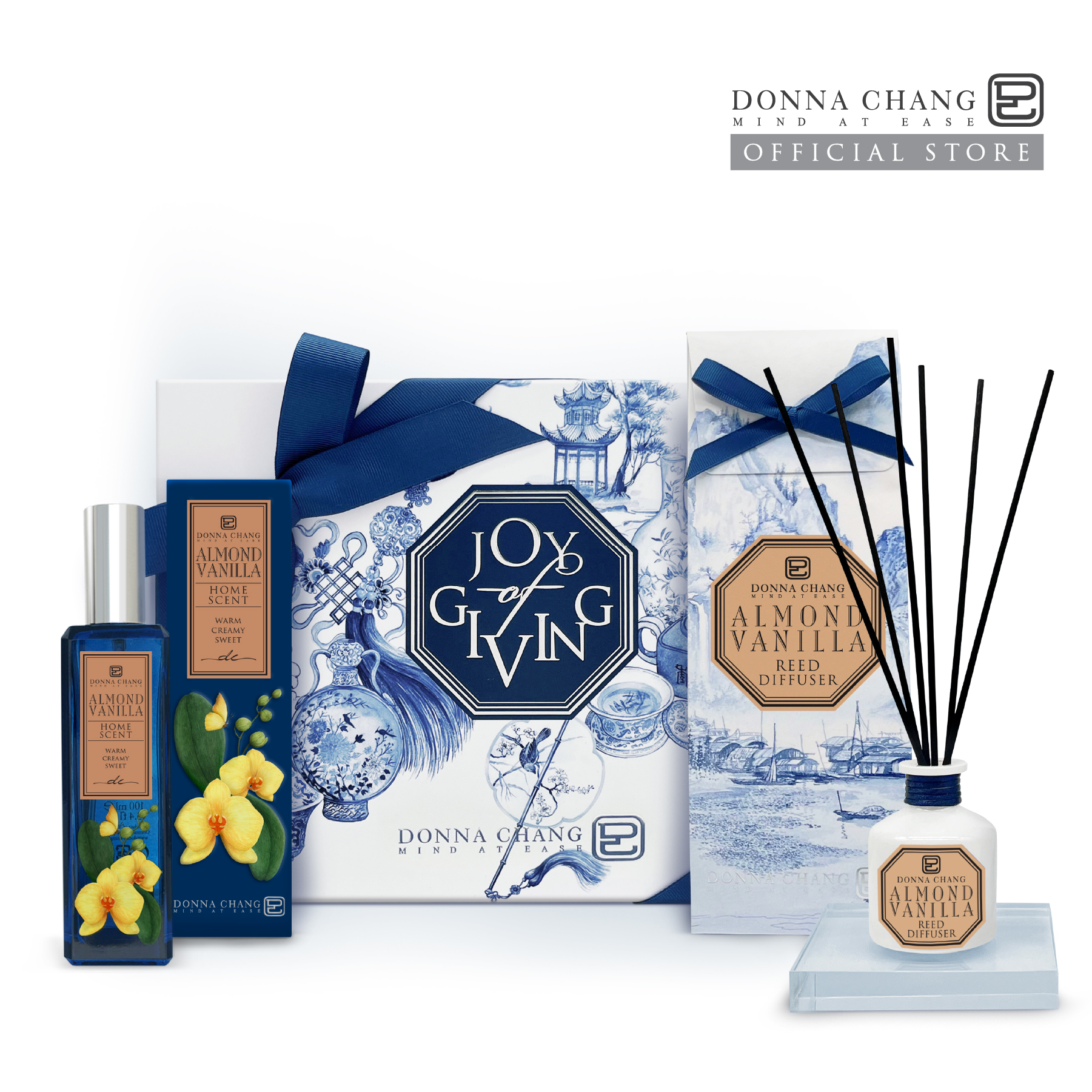 Set B : Almond Vanilla (Home Scent & Reed Diffuser 50ml) ราคา 1,640 บาท*ส่งฟรี