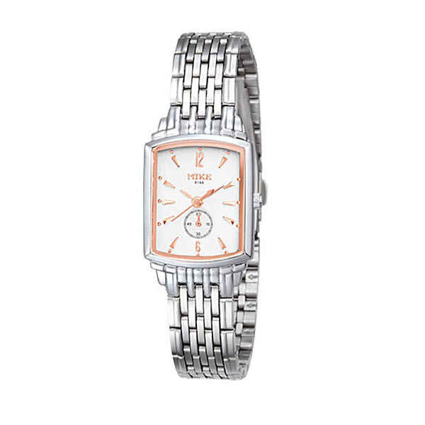 MIKE นาฬิกาข้อมือคู่รัก สายสแตนเลส หน้าปัดสีขาว/ทอง รุ่น M-8146 ราคา 1,890 บาท*ส่งฟรี