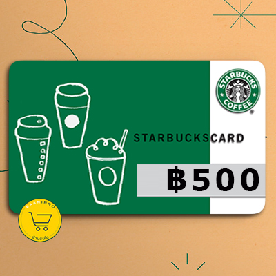 ภาพที่ให้รายละเอียดเกี่ยวกับ [E-vo] Starbucks card value 500 Baht send via Chat บัตร สตาร์บัคส์  มูลค่า 500 บาท​ ส่งทาง CHAT "ช่วงแคมเปญใหญ่ จัดส่งภายใน 7 วัน"
