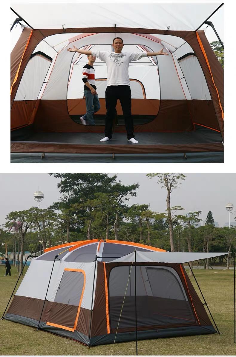 Samcamel เต็นท์  ขนาดใหญ่ 8-12 คน 430*305*210cm เต็นท์ เต็นท์สนาม เต็นท์นอนป่า เต็นท์นอน พักในป่า ตั้งแคมป์ ค่ายพักแรม แคมป์ปิ้ง ขนาดใหญ่ เปิดเร็ว การก่อสร้างที่เรียบง่าย Large Space Waterproof tents