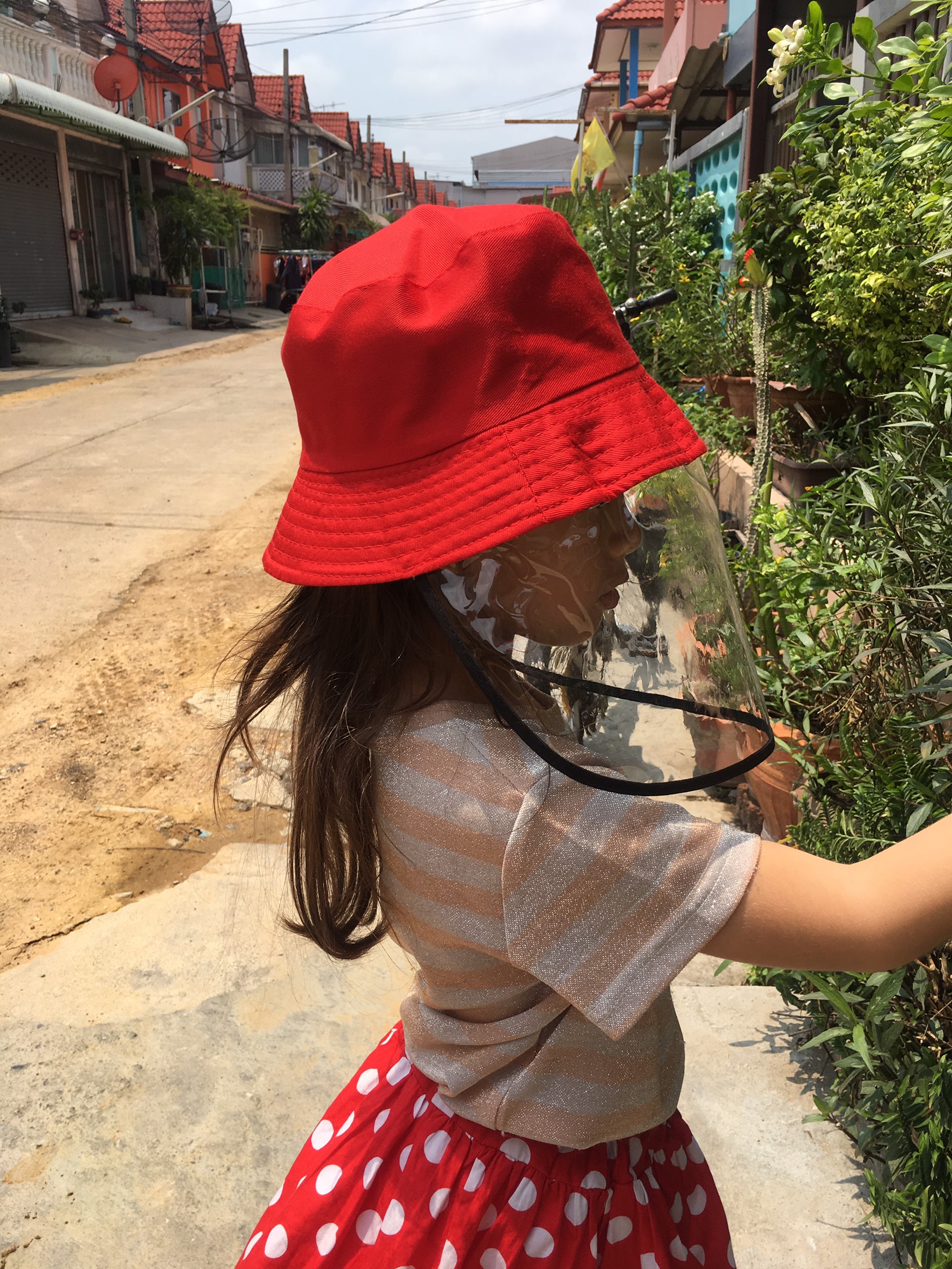 ไอดอล หมวกชาวประมง ปะเก๊ต ผู้หญิง หมวกผ้า กันแดด ใส่ได้สองด้าน สไลด์เกาหลี หมวกกันแดดกันยูวี  หมวกกันแดด สามารถพั