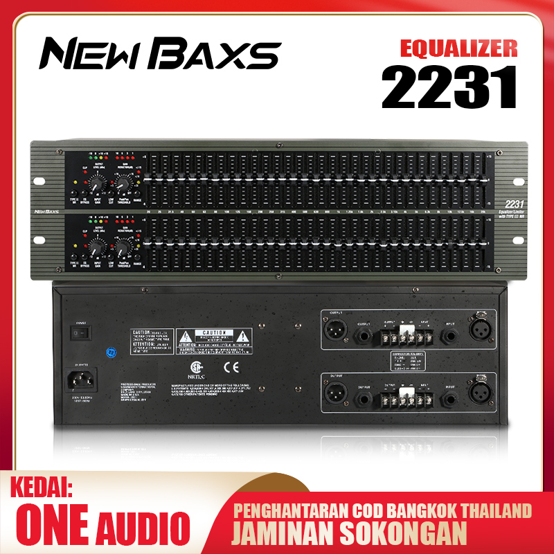 NewBaxs 2231 equalizer 2231eq dual 31-segment adjustable stage performance audio KTV bar professional conference equipment equalizer ราคา 2,390 บาท*ส่งฟรี