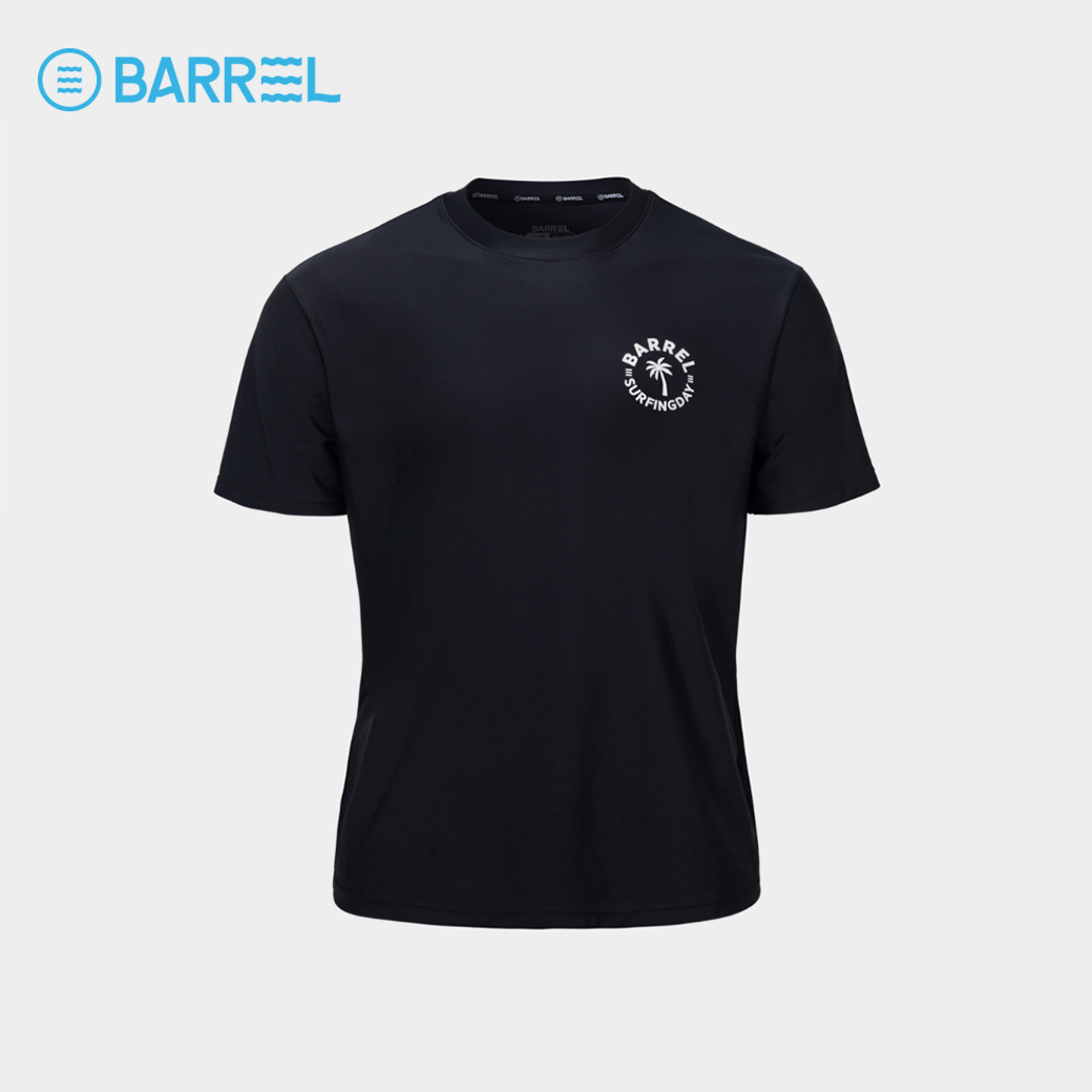 BARREL UNISEX SUNSET SHORT SLEEVE RASH GUARD BLACK - เสื้อรัชการ์ด เสื้อแขนสั้น ชุดว่ายน้ำ-3WT007U_U4BKXX ราคา 1,813 บาท*ส่งฟรี
