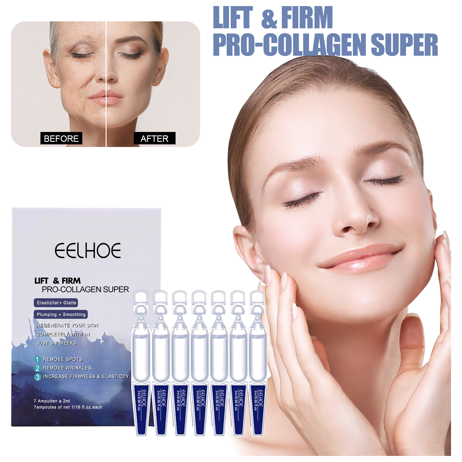 Eelhoe Collagen, an Anti-Aging Essence That Makes the Skin Look More Youthful. and Prevents Wrinkles Skincare