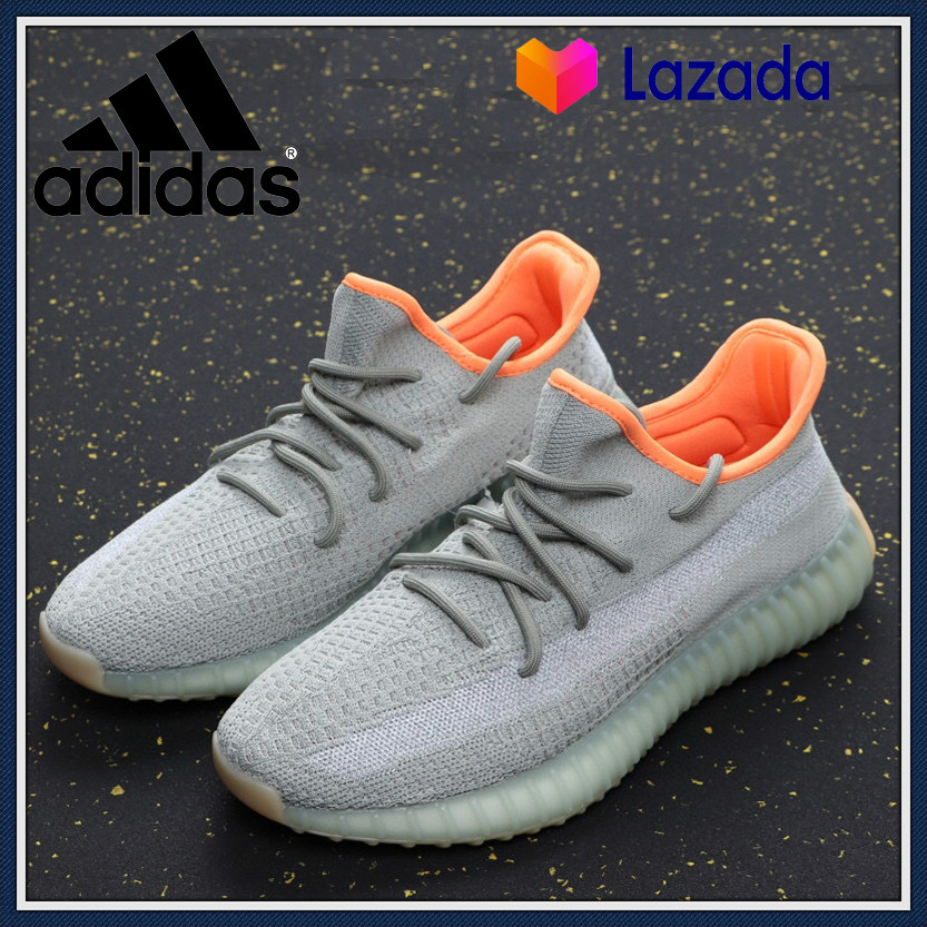 Adidas yeezy boost 350 v2 รองเท้ากีฬาน้ำหนักเบารองเท้าลำลองสวมใส่สบายดูดซับแรงกระแทกรองเท้าผู้ชายรองเท้าผู้หญิง running shoes