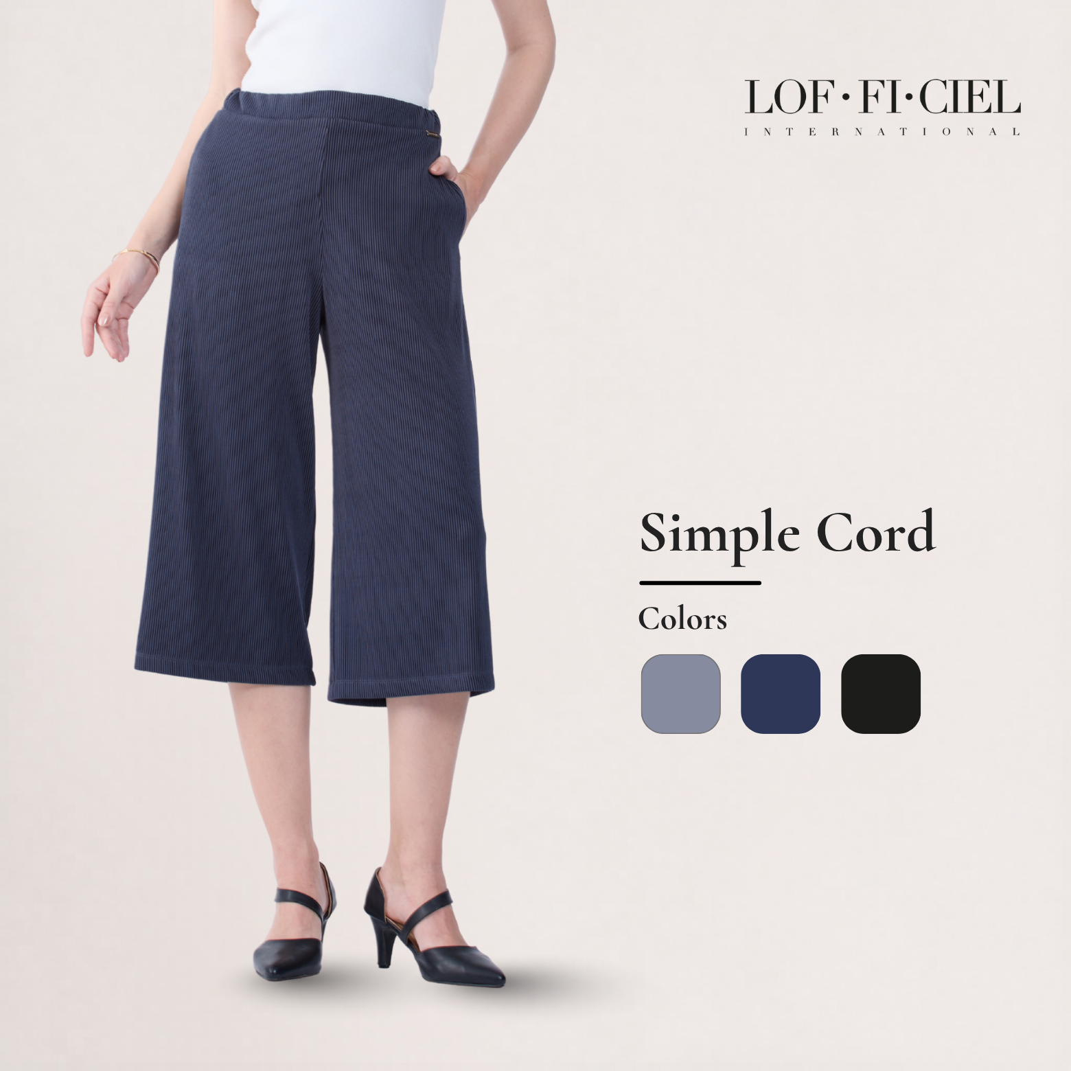 Lof-Fi-Ciel Pants Simple Cord Trousers ราคา 1,800 บาท*ส่งฟรี