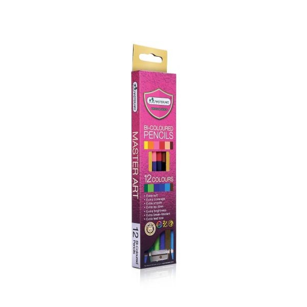 สีไม้ มาสเตอร์อาร์ต เกรดพรีเมี่ยม 12สี 24สี 2หัว/หัวเดียว