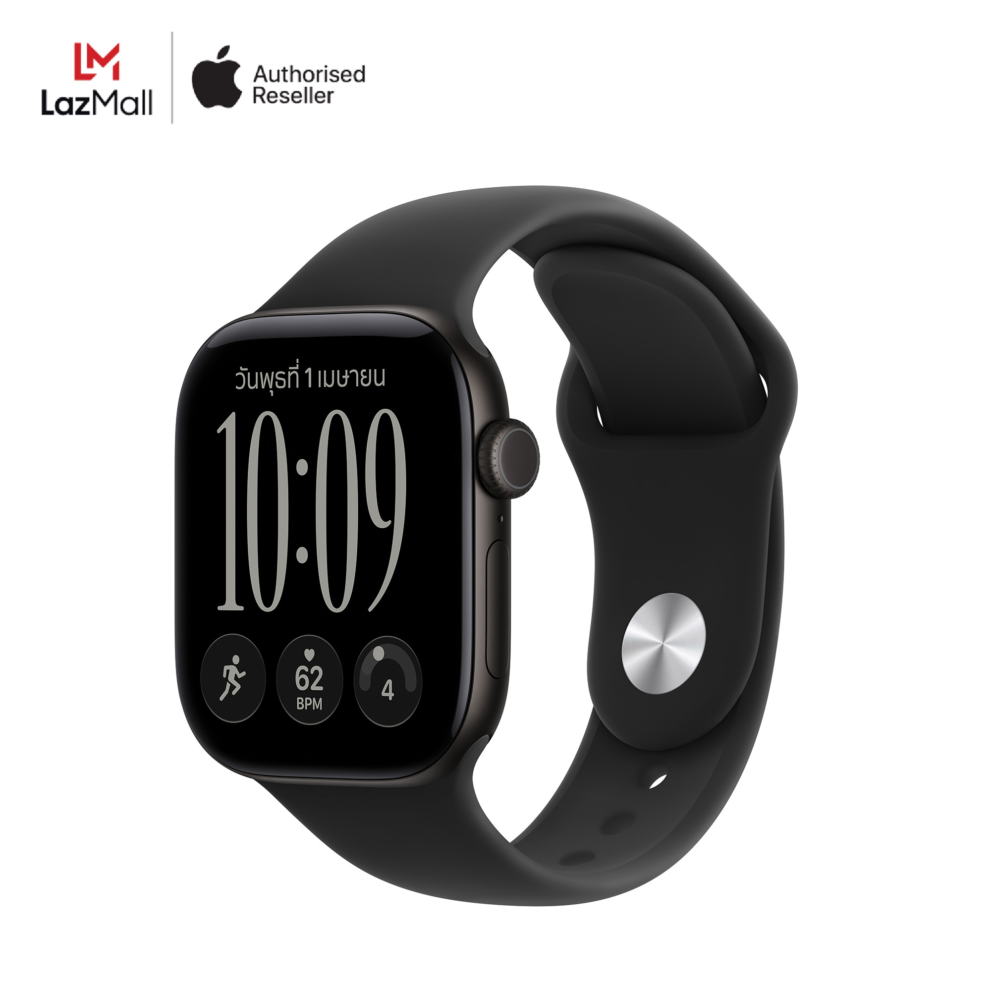 สมาร์ทวอทช์ นาฬิกาอัจฉริยะ Apple Watch Series 12 รุ่น GPS + Cellular ตัวเรือนอะลูมิเนียม 42 มม. พร้อมสายแบบ Sport Band ราคา 18,900 บาท*ส่งฟรี