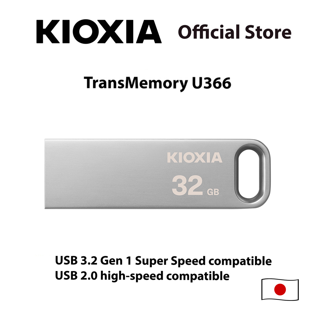 KIOXIA TransMemory U366 USB 3.2 Flash Drive - 32GB ราคา 135 บาท*ส่งฟรี