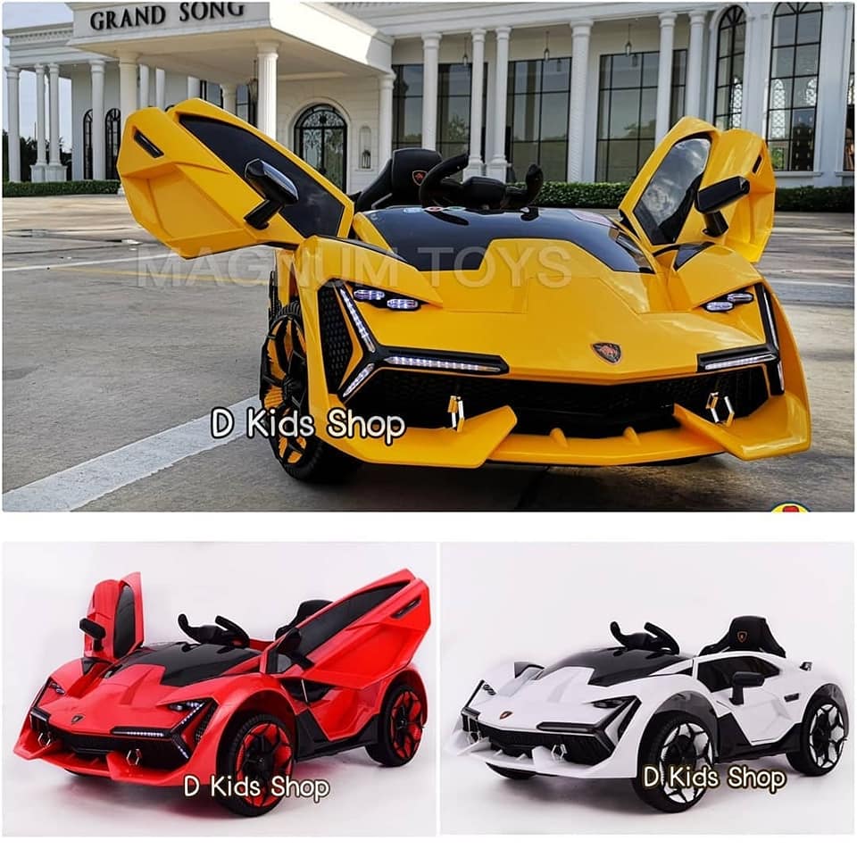 DDkids รถแบตเตอรี่เด็ก รถเด็กนั่ง แลมโบกินีทรงสปอร์ต เปิดประตูปีกนก (รุ่นใหม่ล่าสุด) ราคา 3,890 บาท*ส่งฟรี