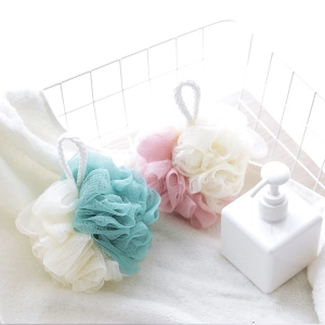 สินค้า ลูกอาบน้ำ ถูอาบน้ำลูกดอกไม้ ใช้ง่ายฟองเยอะ อาบน้ำถูลูกบอลอาบน้ำขนาดใหญ่ อุปกรณ์อาบน้ำ