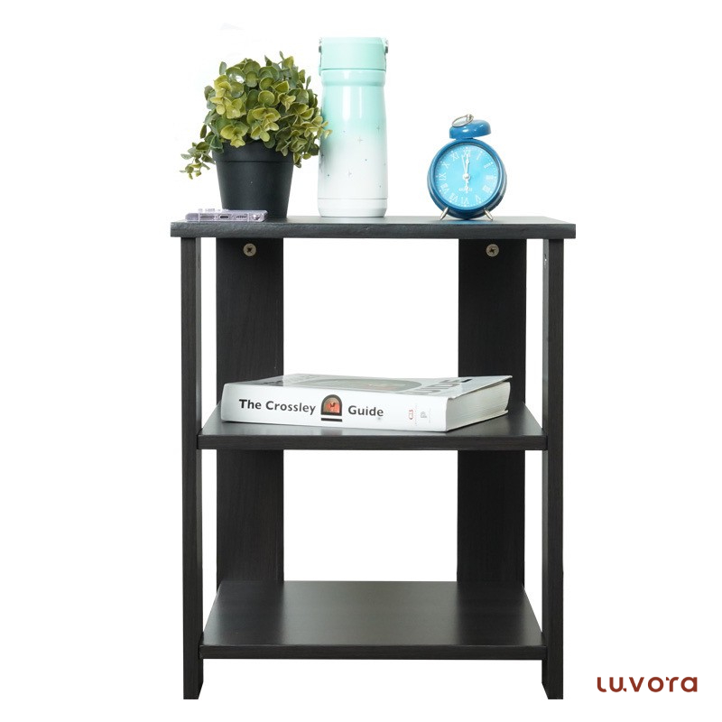 Shiftex 3-layer bed shelf, darkbrown color, easy to assemble table, only 2 minutes ราคา 423 บาท*ส่งฟรี
