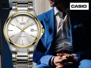 สินค้า OK./Casio นาฬิกาข้อมือ Mens Luxury แฟชั่นนาฬิกาลำลองผู้ชายควอตซ์ควอตซ์นาฬิกา MTP-1183A-1A