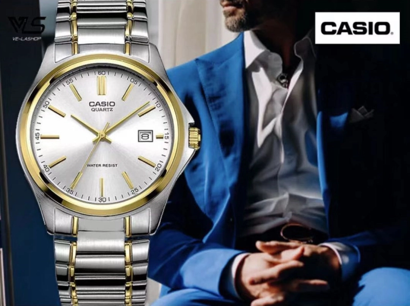 ภาพหน้าปกสินค้าOK./Casio นาฬิกาข้อมือ Mens Luxury แฟชั่นนาฬิกาลำลองผู้ชายควอตซ์ควอตซ์นาฬิกา MTP-1183A-1A
