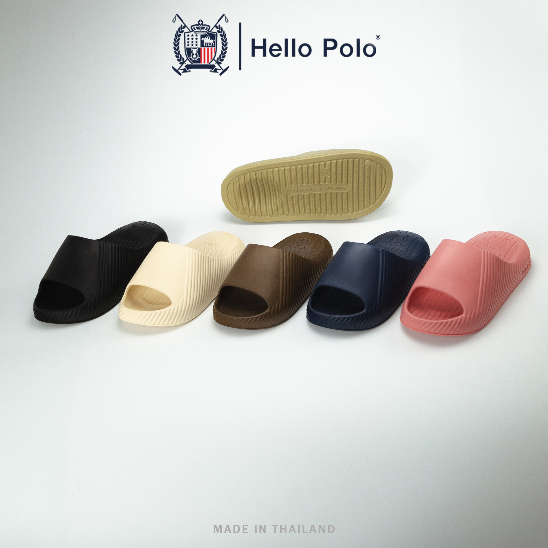 Hello Polo, Sandals with a Cute Cat Paw Pattern. Casual Sandals, Very Soft Soles, Waterproof, Anti-Slip. Wear-Resistant, Eva Material, Model Hp8014 ราคา 189 บาท*ส่งฟรี