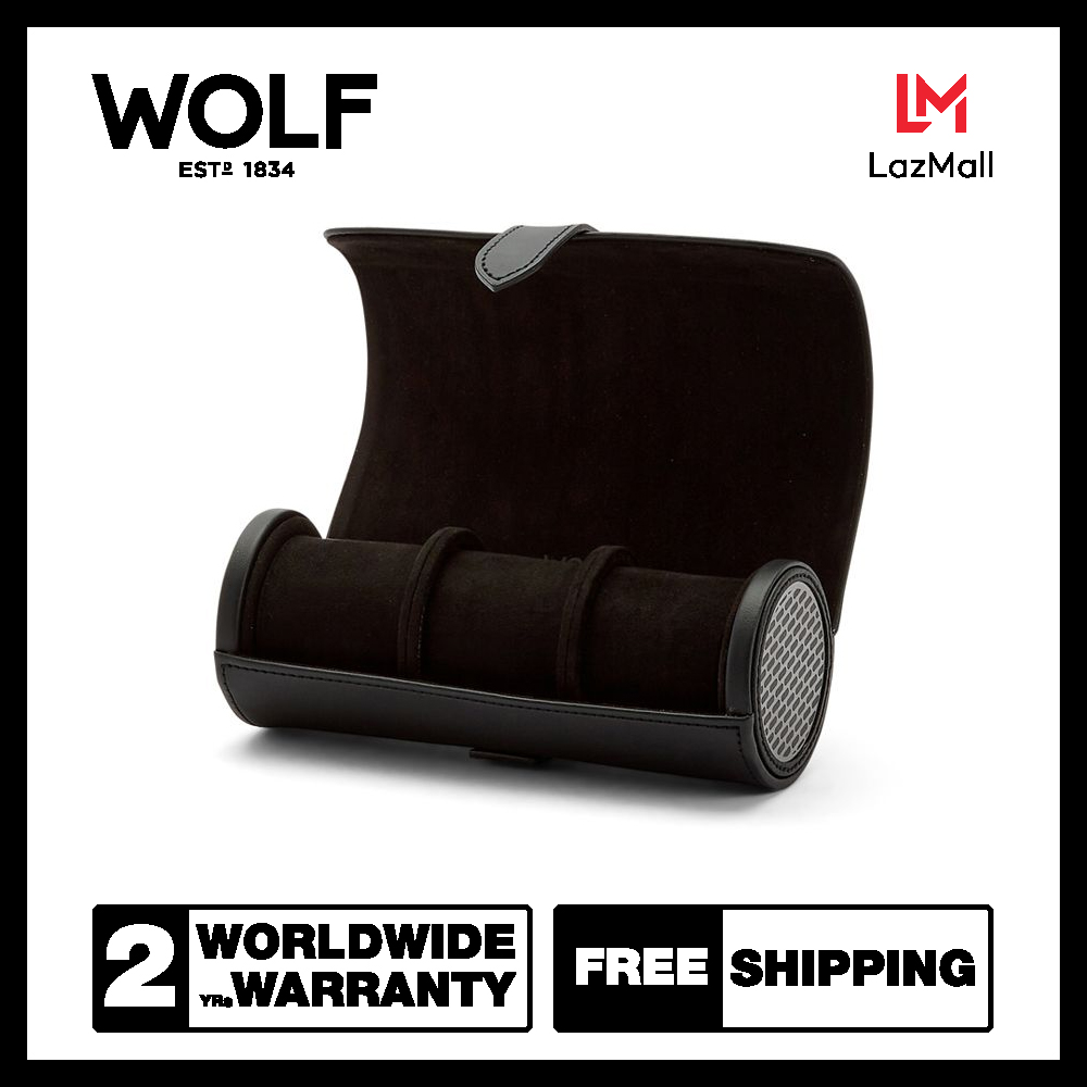 กล่องนาฬิกา WOLF1834 รุ่น Axis Triple Watch Roll (Powder Coat) ราคา 12,000 บาท*ส่งฟรี