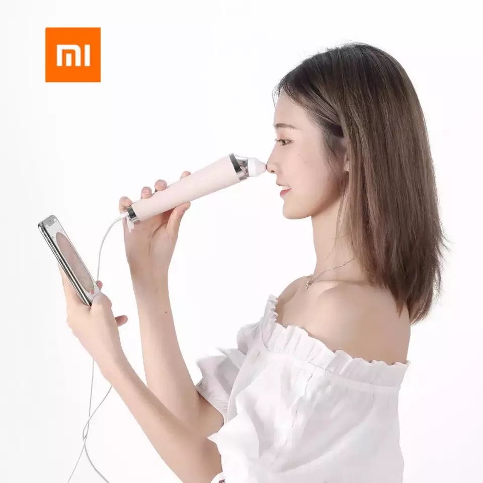 เครื่องดูดสิวเสี้ยนมีกล้อง Xiaomi Mei Shi Blackhead Remover เครื่องดูดสิว Xiaomi Youpin เครื่องดูดสิวมีกล้อง สำหรับดูรูขุมขนกำลังขยาย 10 เท่า