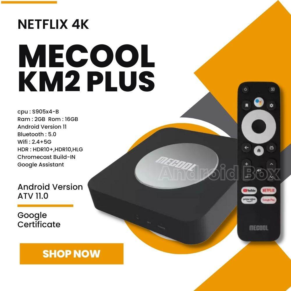 Mecool KM2 Plus original Android 11 4k TV Box Amlogic S905X4 Google Netflix  Certified USB3.0 SPDIF BT5.0 global official store