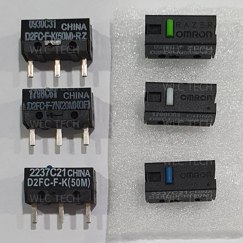ภาพประกอบของ [🇹🇭ของแท้ ส่งด่วน] Omron Micro Switch D2FC-F-7N(20M)(OF) D2FC-F-K(50M) D2FC-F-K(50M)-RZ อะไหล่ไมโครสวิทช์เมาส์ 1 อัน