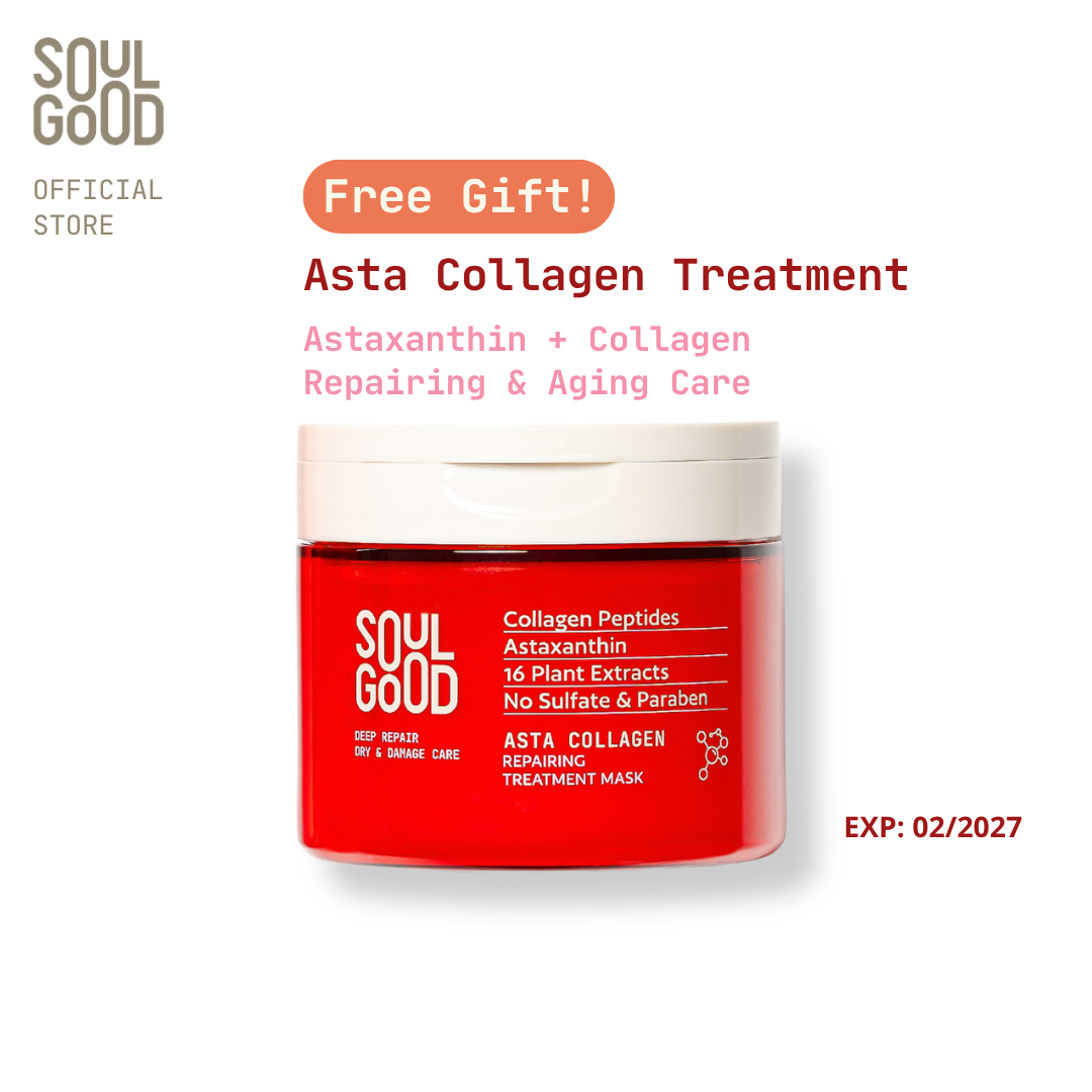 [Gift] SoulGood Asta Collagen Repairing Treatment Mask 200ml ราคา 5,000 บาท*ส่งฟรี