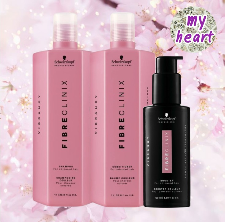 Schwarzkopf Fibre Clinix Vibrancy Shampoo/Conditioner/Booster Products for Colored Hair ราคา 1,701 บาท*ส่งฟรี