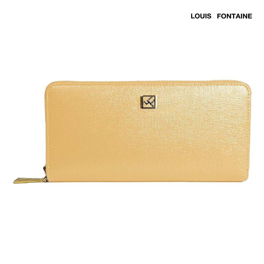 Louis Fontaine กระเป๋าสตางค์แบบยาวซิปรอบ รุ่น Lucky - สีเบจ ราคา 2,650 บาท*ส่งฟรี